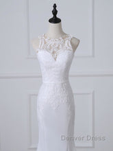 Precious Spaghetti Strap Lace Mermaid Wedding Dresses